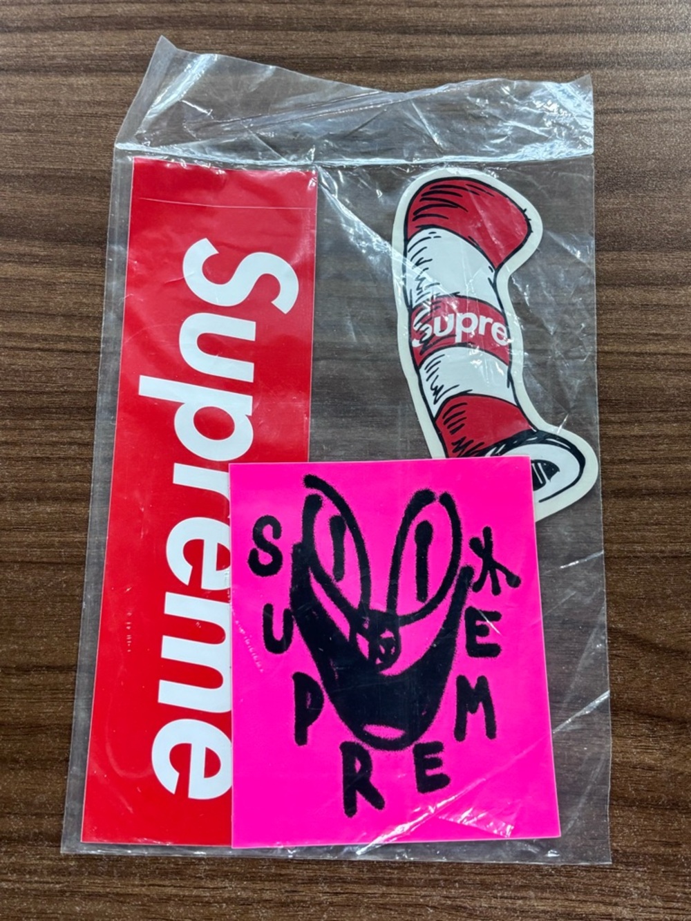 Supreme Smile & Doctor Seuss Stickers FW19 & Red Box Logo Original Plastic